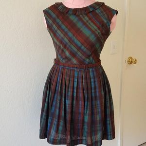 Vintage Plaid Dress